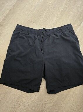 Matix Clothing Company - Mens Black Athletic Drawstring Shorts